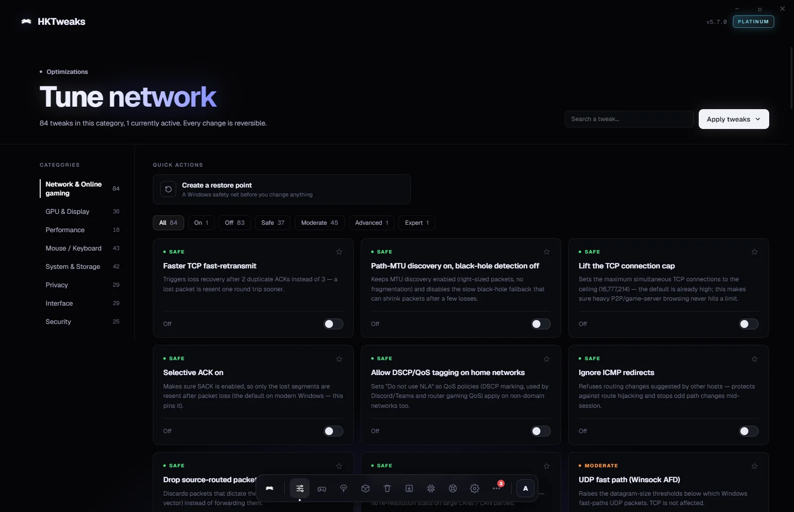 HKTweaks — Optimizations